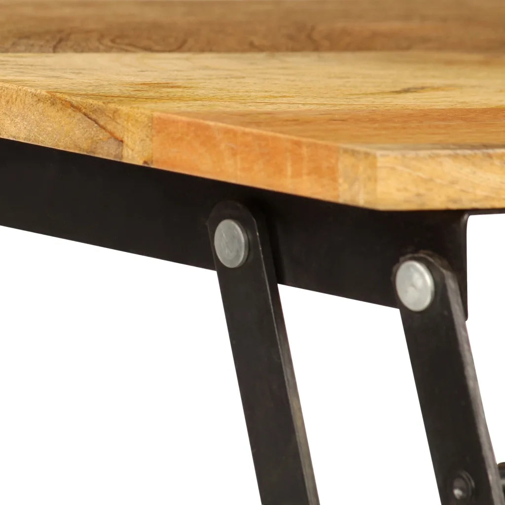 Tavolino da CaffÃ¨ in Legno Massello di Mango 110x55x35 cm cod mxl 14592