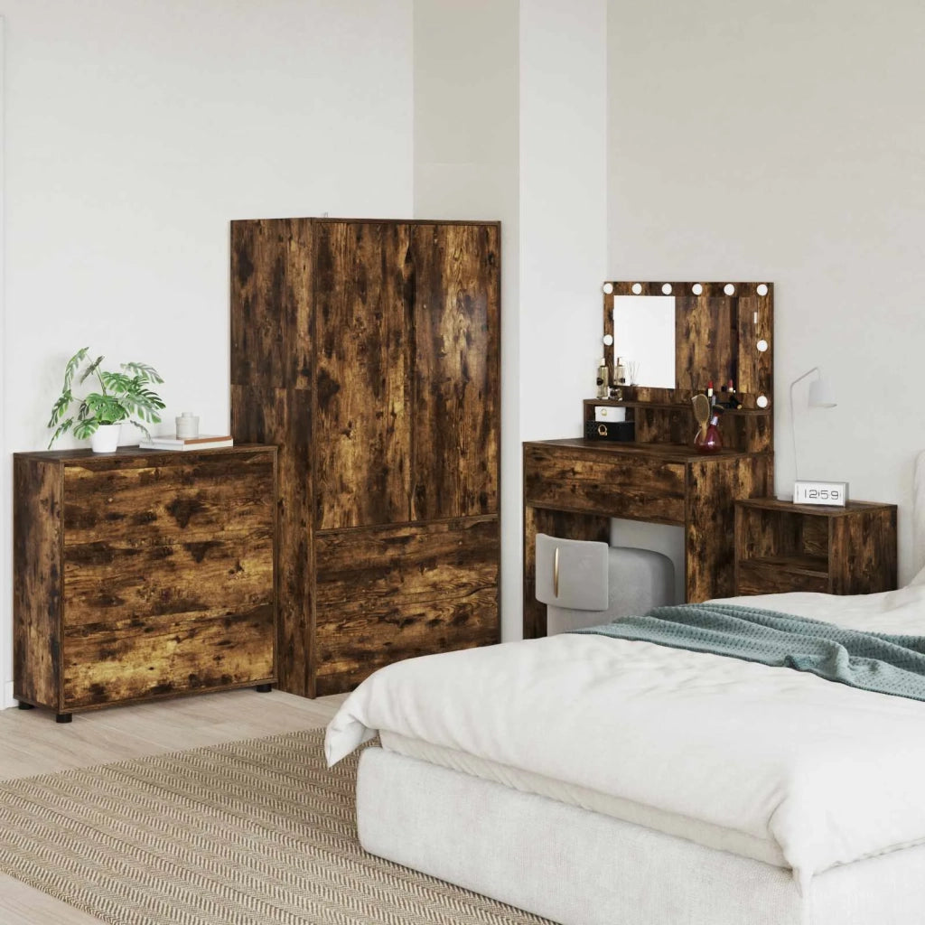 Armadio Rovere fumé 80 x 31 x 81 cm Legno multistrato 888852