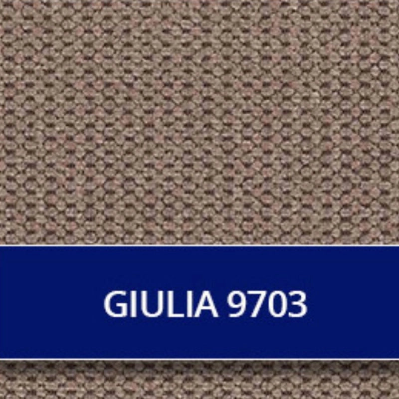 Divano recliner Boston 2 posti elettrico in tessuto giulia 9703 cappuccino