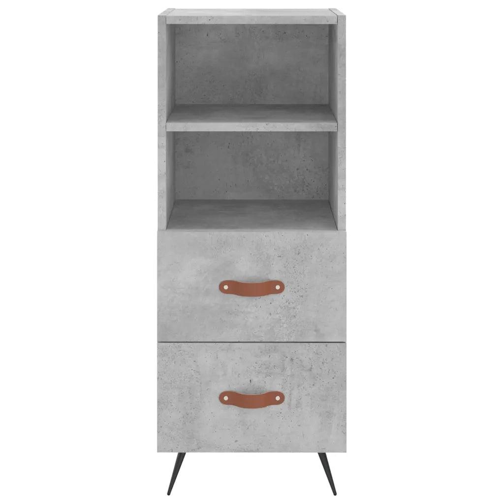 Credenza Grigio Cemento 34,5x34x180 cm in Legno Multistrato 3200237