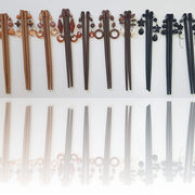Trade Shop - Coppia Bacchette Giapponese Legno Capelli Chignon Capelli Accessori Acconciatura -