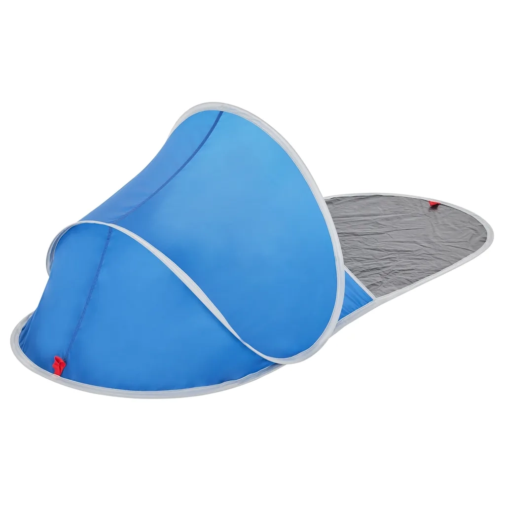 Tenda da Spiaggia Pop-Up - Tenda da campeggio Azzurra Impermeabile 852578