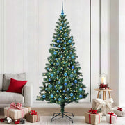 Albero di Natale artificiale con luci integrate Verde 240 cm 3396795