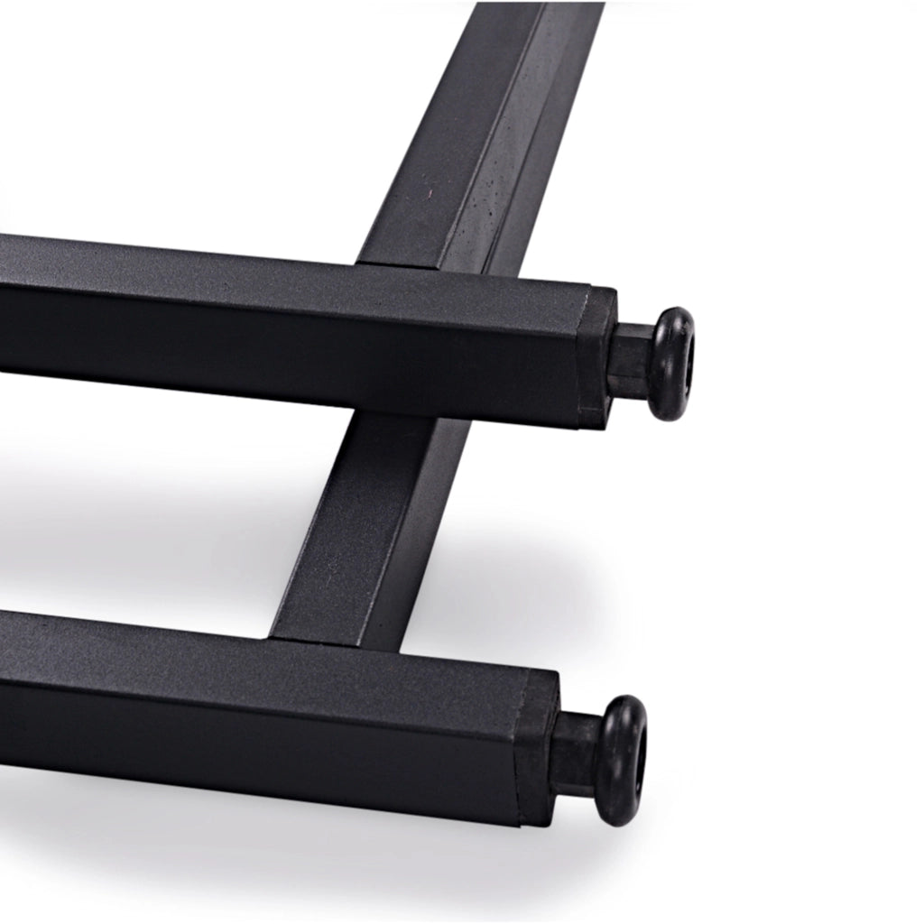Set di 2 Gambe in Acciaio 'Lundtoft' per Mobili Fai da Te (AxL) 72 x 55 cm - Nero Opaco [en.casa]
