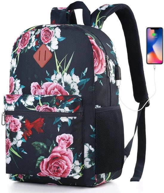 Borsa da Spalla Donna con Tasca per Laptop 15,6 Pollici, Borsa da Scuola per Ragazze, Borsa da Scuola per Università, Borsa da Viaggio per Donna