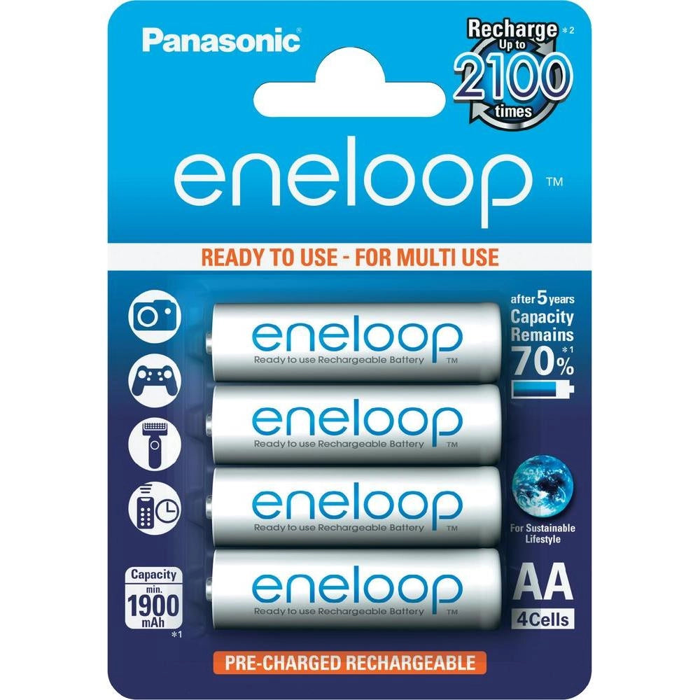 BATTERIA ricaricabile stilo Panasonic ENELOOP NIMH 2000 mAh 4pz