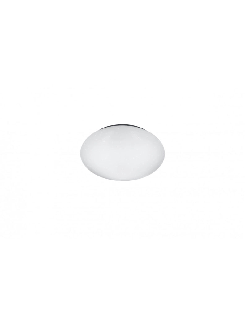 Plafoniera Led IP44 Dimmerabile Putz Bianco Glitter Ø27 cm Trio Lighting
