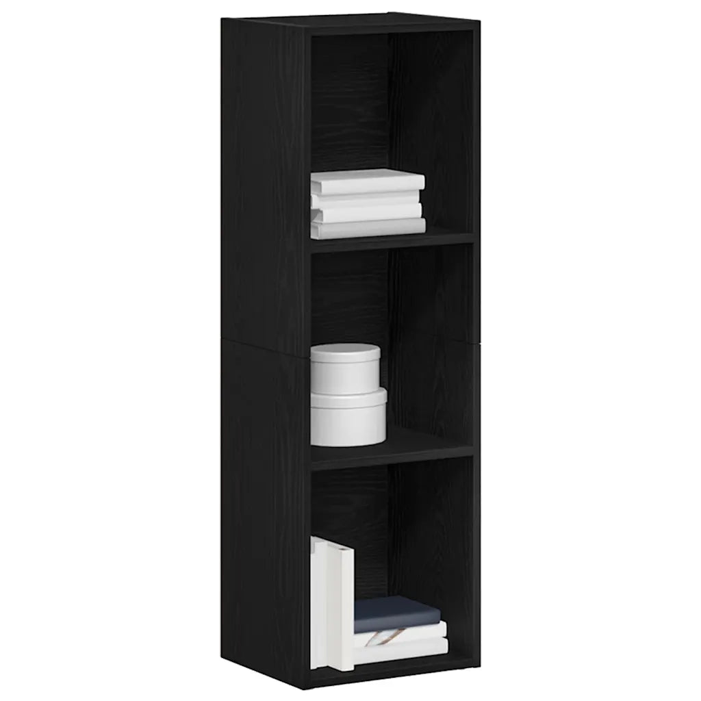 Libreria Rovere Nero 36x30x114 cm in Legno Multistrato 862395