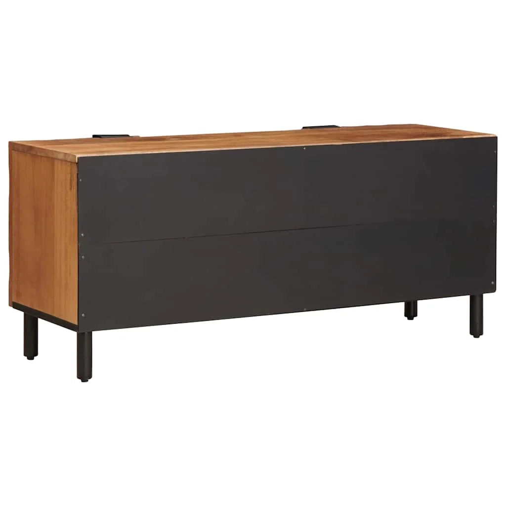 Mobile porta TV moderno con ripiani funzionali 105 x 33 x 46 cm in legno di mango marrone 02_0057773