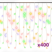 Luci a Ghiaccioli a LED 10 m 400 LED Colorati 8 Funzioni CFW8226054