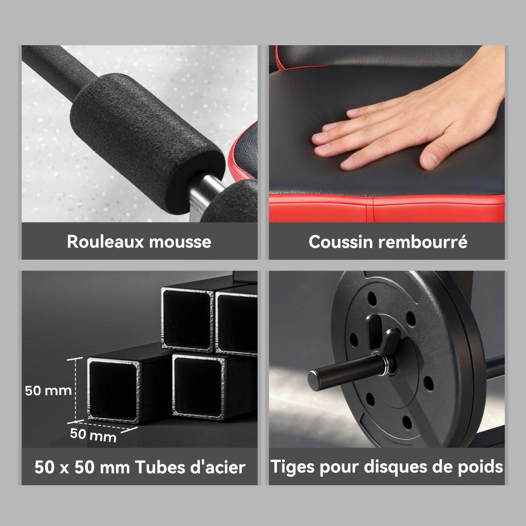 Banca multifunzione per allenamento ¨C Zephmum ¨C 147x109x122cm nero
