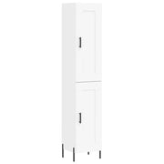 Buffet credenza cassettiera mobiletto mobile contenitore organizer cucina soggiorno salotto alto 34,5 x 34 x 180 cm legno ingegnerizzato bianco 02_0032265