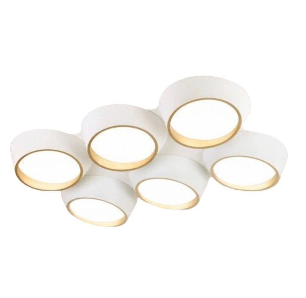 Lampadario a plafoniera moderno con illuminazione a led da 120w luce calda 3000K per soffitto 9600 lumen