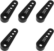 Servo Cornice in Alluminio 28mm - 5 Pezzi - Manubrio Servo 25T - Compatibile con FUTABA GM995/GM996R - Risposta al Comando Migliorata - Viti M3 a Filamento