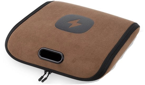 Tas di carico per ricaricatori elettrici - Tas portatile per la gestione delle cavi di ricarica nel bagagliaio - Realizzato in nylon bianco - Adatto per un cavo di 10 metri (marrone)