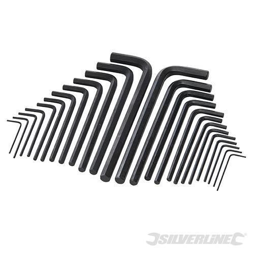 Chiave esagonali metriche imperiali Silverline 25 pz in acciaio meccanica Prezzo