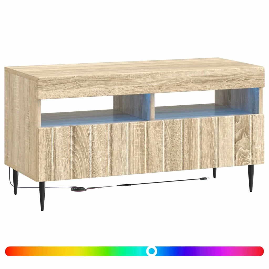 Mobile TV LED ZWOLLE Rovere Sonoma Legno ingegnerizzato 896557