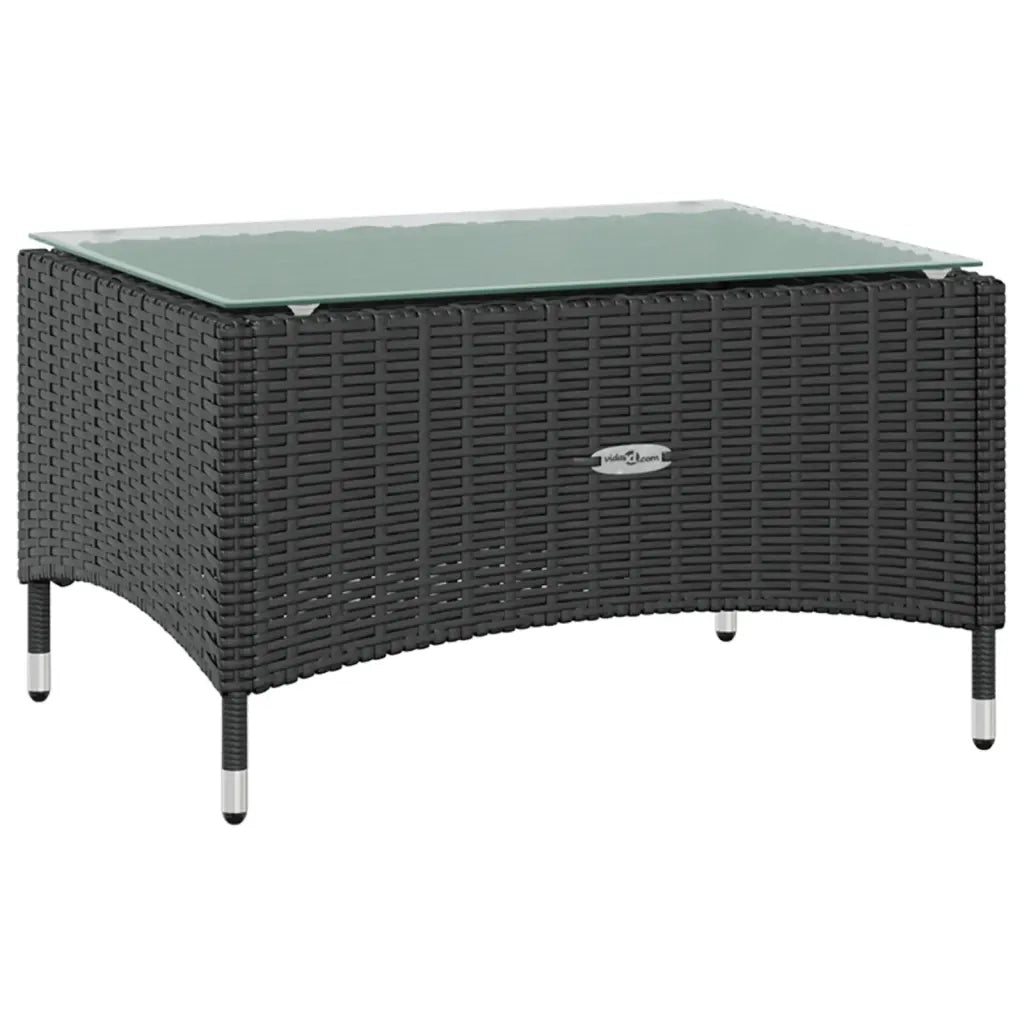 Set Divani da Giardino 16 pz con Cuscini in Polyrattan Nero 3095956