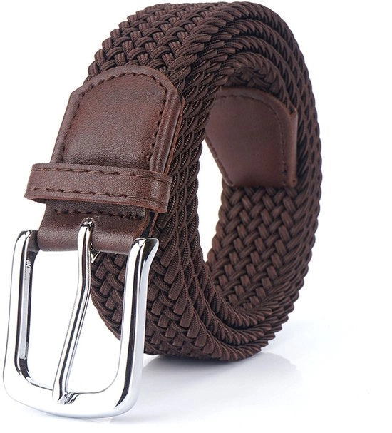 Cintura elastica di canapa, 3,4 cm * 105 cm, per uomini e donne, con chiusura di canapa e pelle.
