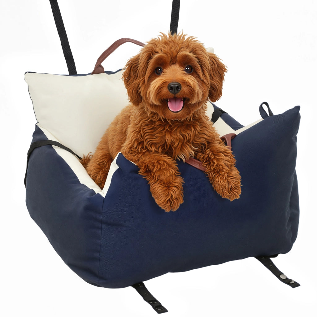 Cuscino Sedile Auto per Cani ¨C Zephmum ¨C Blu Navy 49x53x36cm