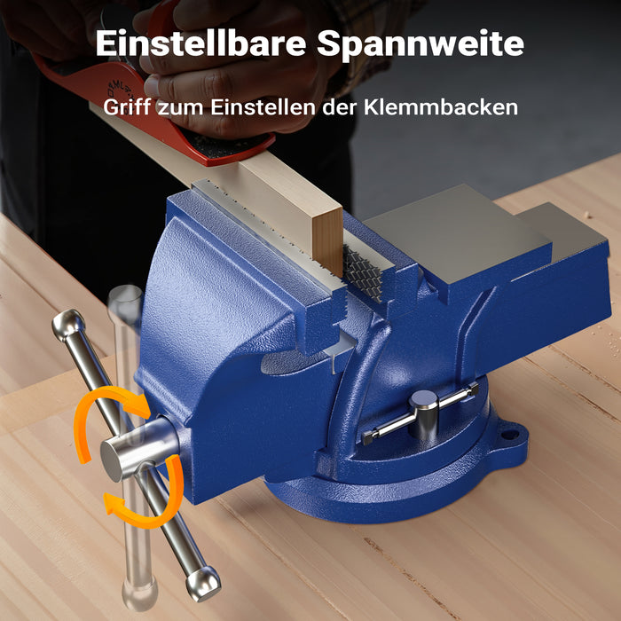 Morsa da banco Light Duty 100mm con incudine e ganascia di serraggio per sollecitazioni leggere