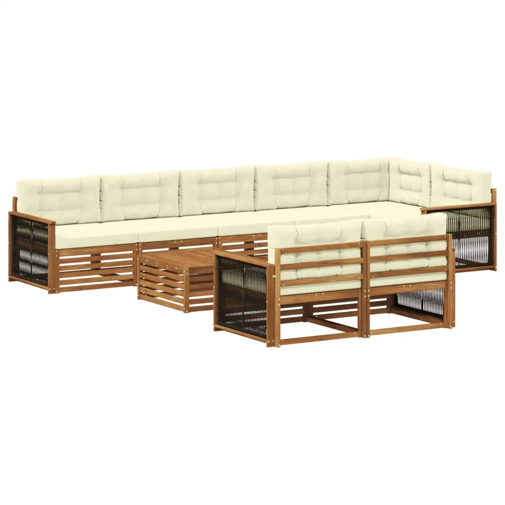 Set di divani da esterno 9 pz 3383533