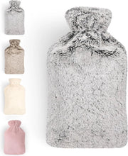 Water Calda a Bollitura con Coperchio in Velluto e Materiale Naturale in Gomma - 1,5L - Grigio