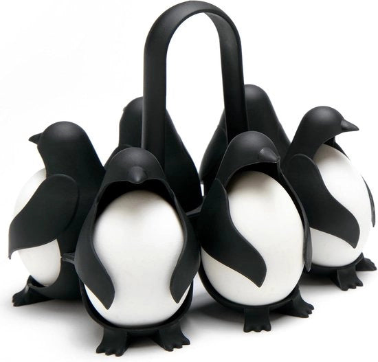 Contenitore per uova universale - ciotola per cuocere le uova - coperchio per uova divertente nero - scatola di plastica per conservare le uova