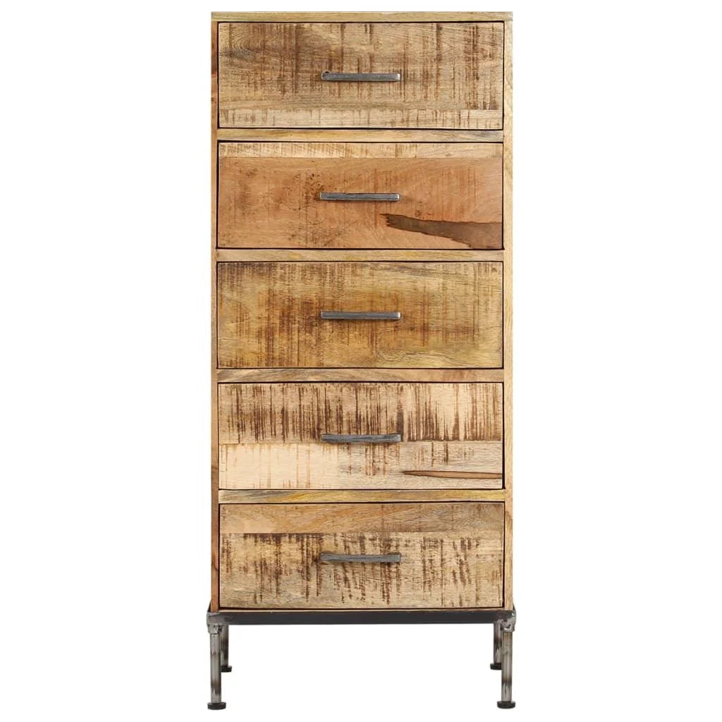 Buffet credenza mobiletto consolle mobile contenitore cassettiera 106 cm legno massello di mango 4402089