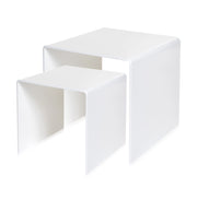 Set 2 tavolini CORVIAN bianco