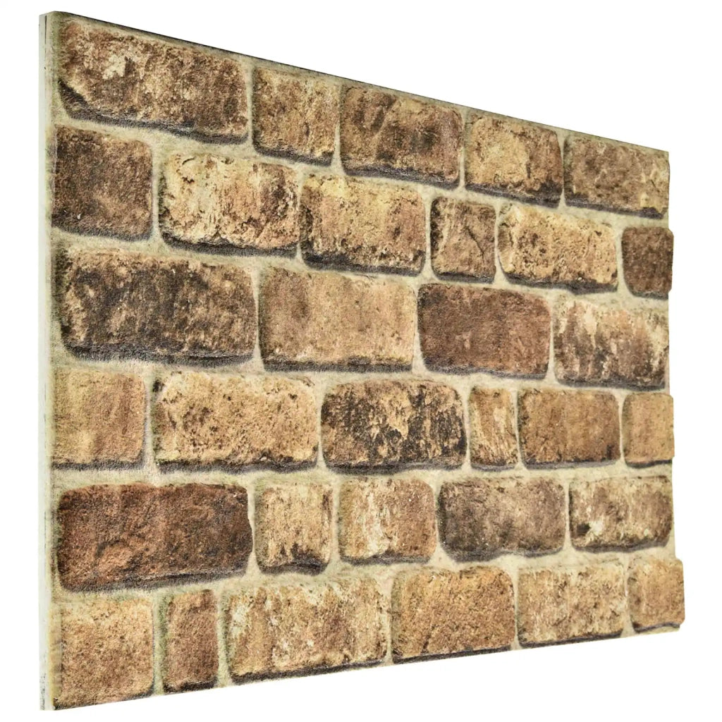 Pannelli da parete 10 pcs Sabbia Scura 100 x 50 cm Schiuma EPS 332926