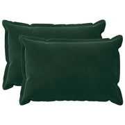 Cuscino con cuscino HOUTEN 2 pz Verde Scuro Velluto 935504