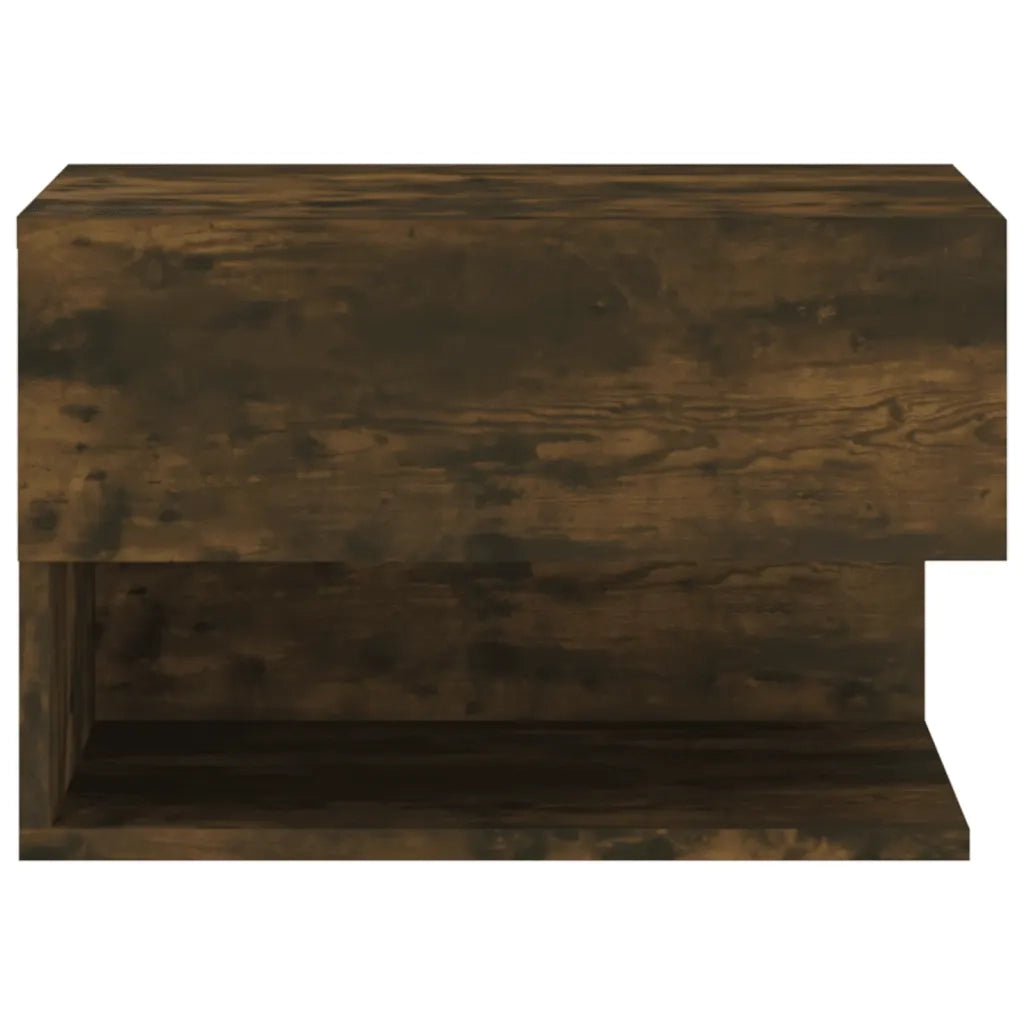 Comodino a Muro-Tavolino da notte sospeso Rovere Fumo 273356