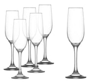 SET 6 CALICI IN VETRO FLUTE BACCO DA 215 CC