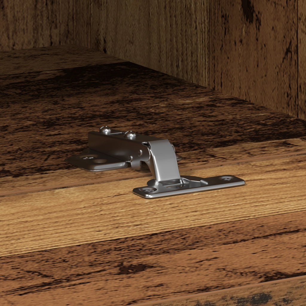 Armadietti da muro per TV 2 pz Legno Vecchio 100x30x30 cm Legno ingegnerizzato