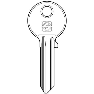 CHIAVE PIATTA CORNI CC2R SILCA - OTTONE NICHELATO- 10 pezzi