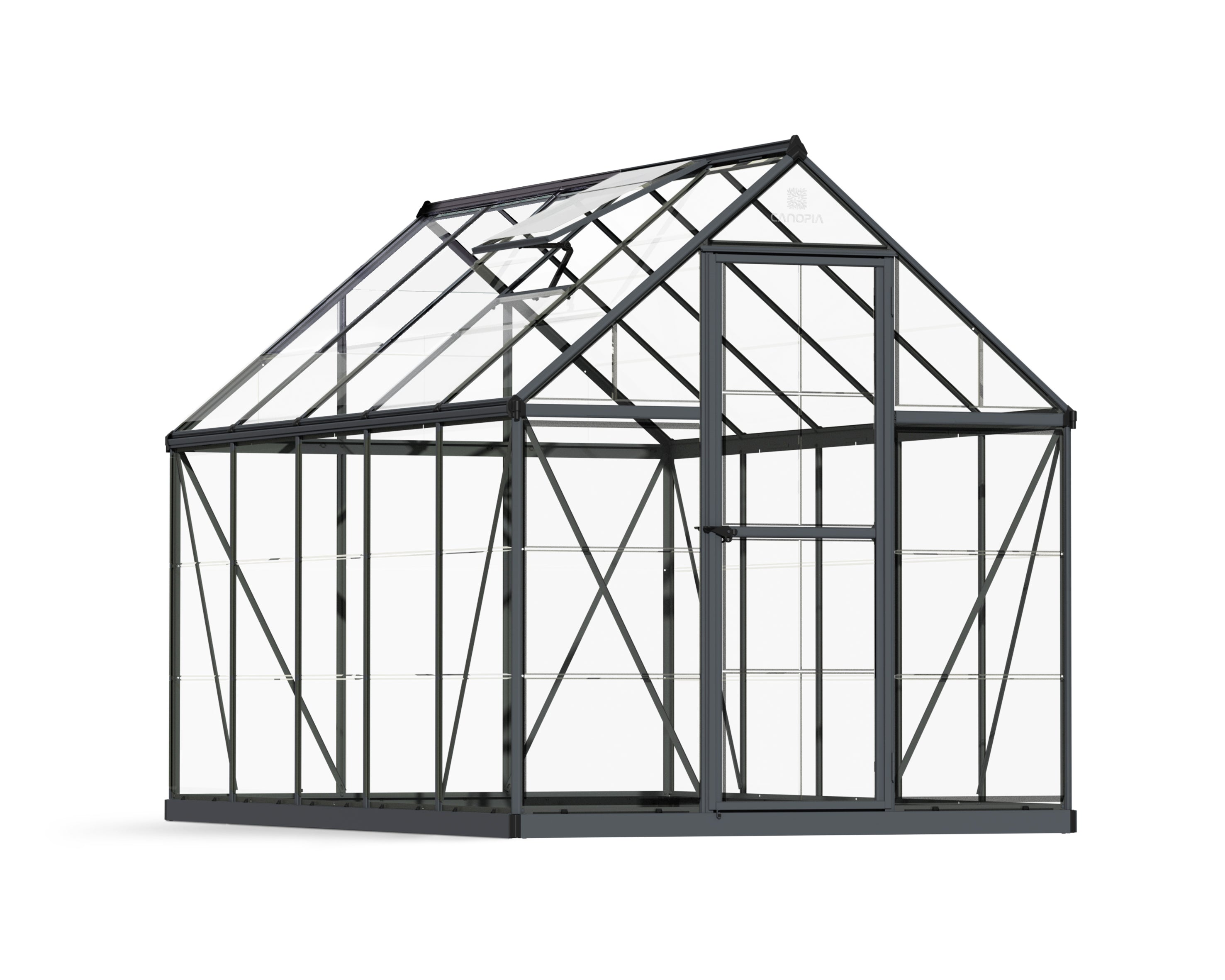 Harmony Trasparente Serra Da Giardino in Policarbonato 306X185X208 cm  Grigio