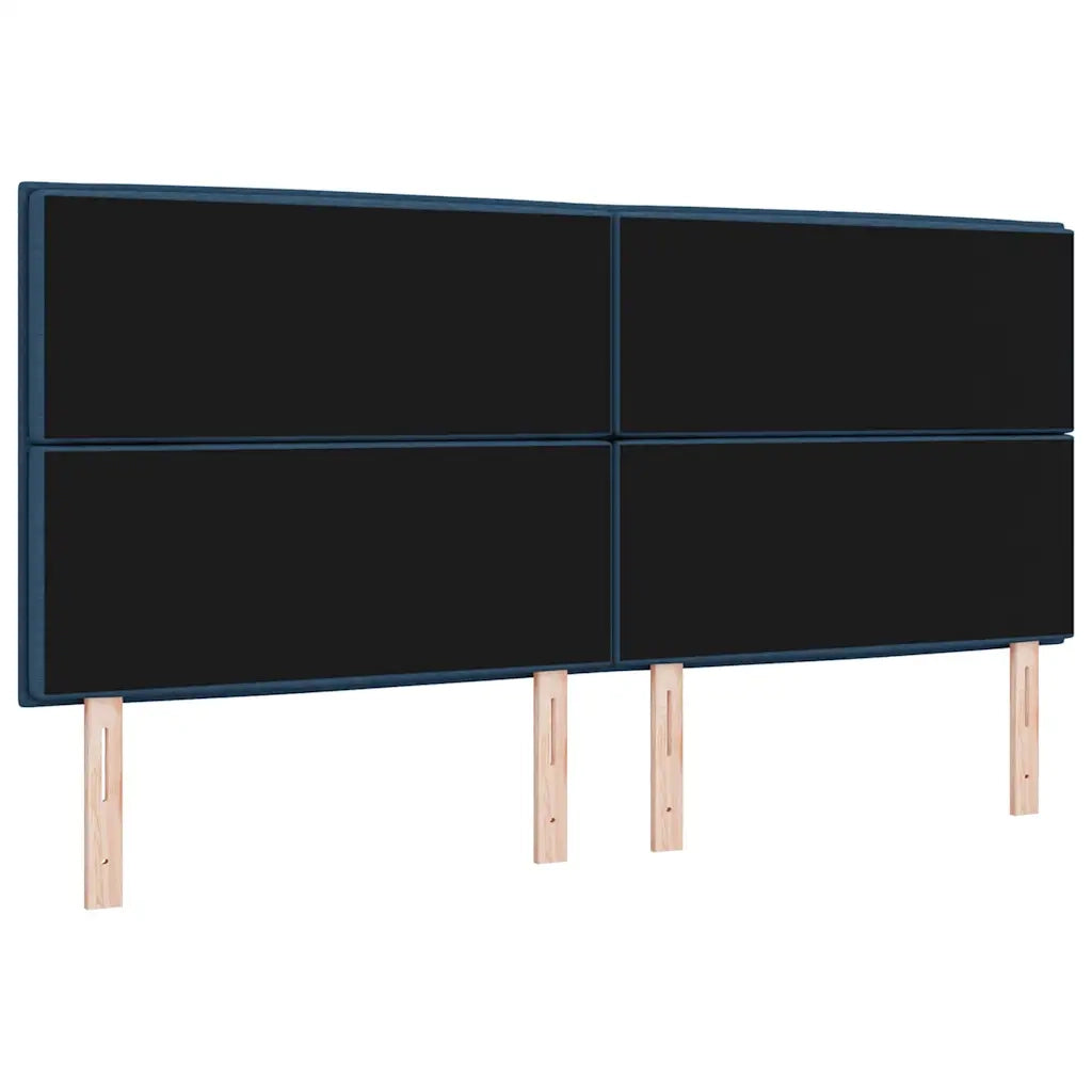 Testiera LED con strisce LED con testiera Blu 200 cm Tessuto 3338313