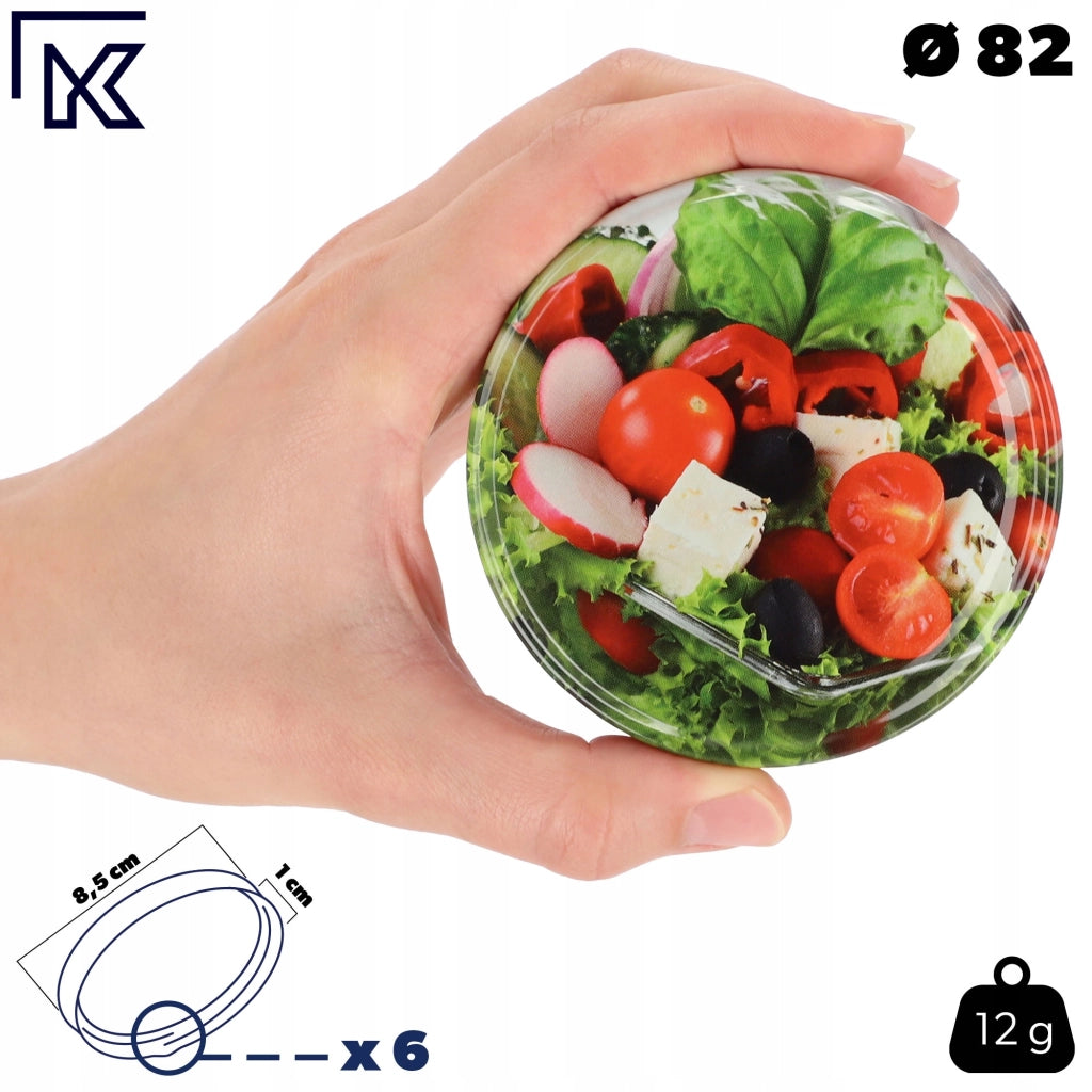 KADAX 50x Jar Caps Fi 82 Tappi per Barattoli Coperchi Conserva