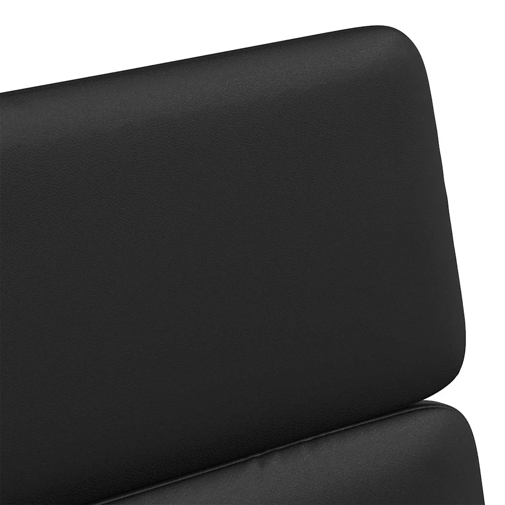 Sedie da Pranzo con Ruote con ruote 2 pcs Nero 58 x 65 x 98 cm 42017890