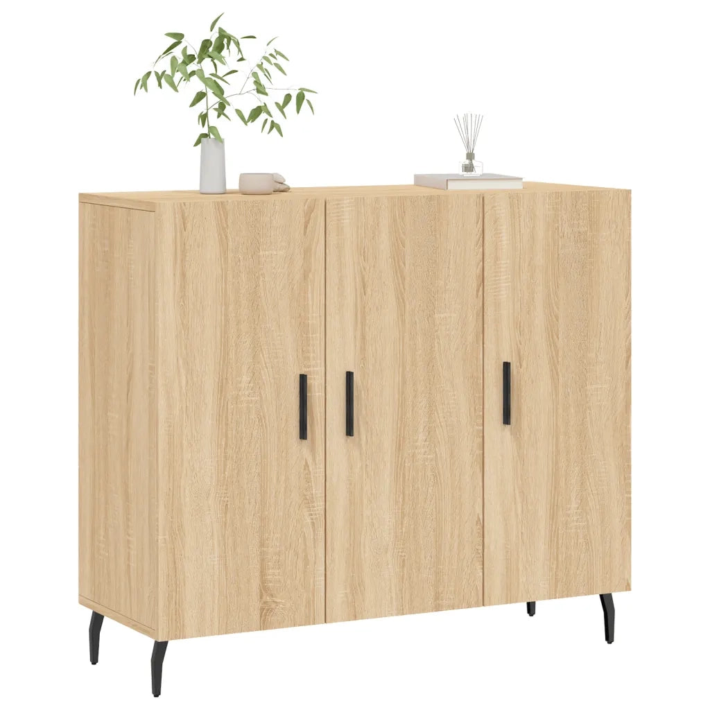 vidaXL Credenza Rovere Sonoma 90x34x80 cm in Legno Multistrato
