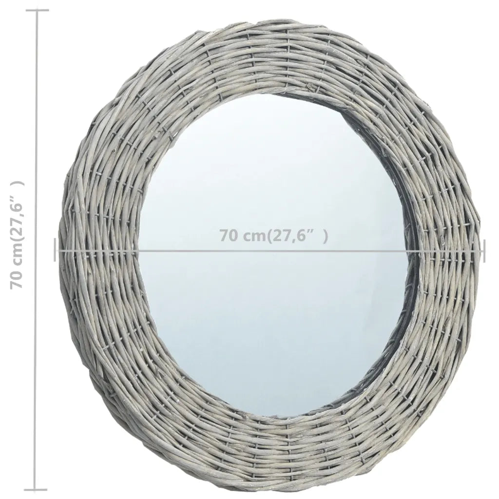 Specchio 70 cm in Vimini 287629
