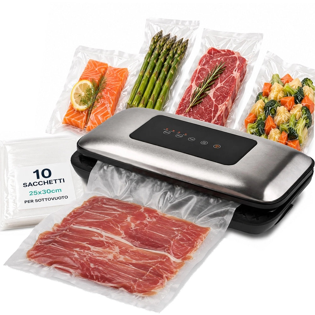 Macchina Sottovuoto e Sigilla 110W Forza Aspirante -600mBar per Alimenti