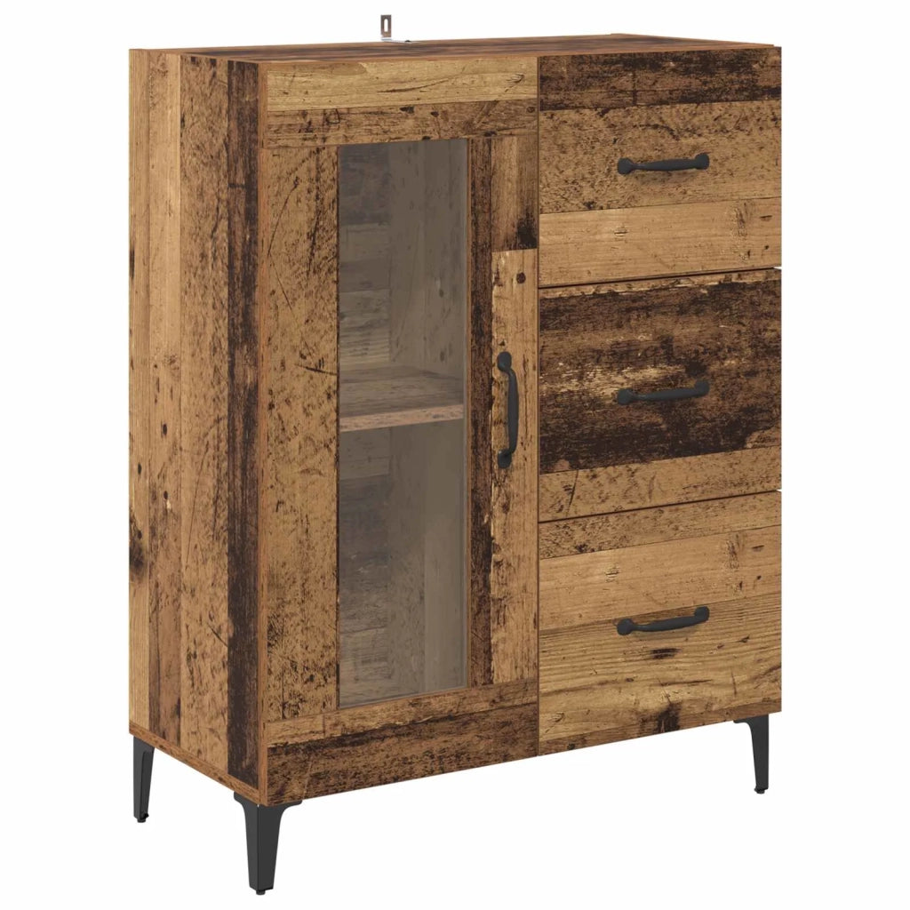Credenza | Madia | Buffet da pranzo | Armadio da pranzo con cassetto Legno vecchio 69,5 x 34 x 90 cm