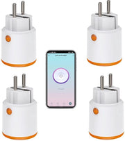Pil Smart Zigbee con funzione di misurazione e timer - Controllo tramite App Tuya con notifica push - 4 pezzi