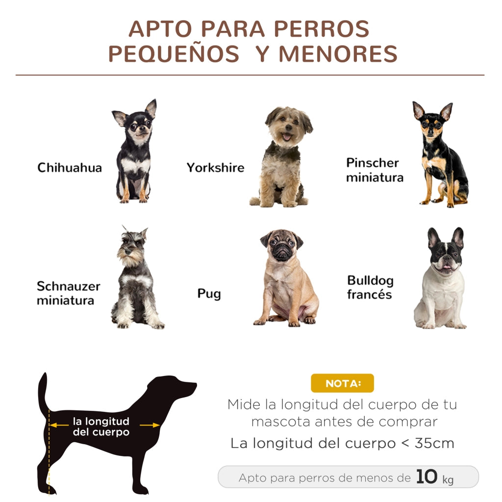 Letto per Cani Gatti Portatile con Zona a Maglia ¨C Zephmum ¨C 61x46x18 cm Marrone