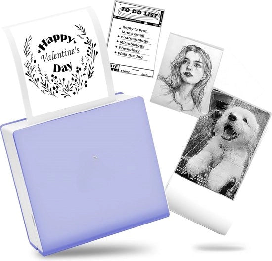Stampante Mini - Kit di Avvio - Stampanti a Porta - Stampante Portatile - Stampante Mobili - Fotostampante