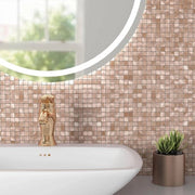 Tegoli da parete 3D autoadesivi - Decorazione bagno cucina - 5 fogli rosso oro