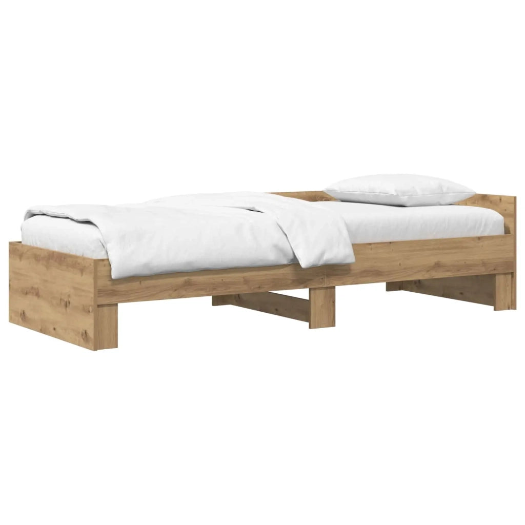 Struttura letto con testata-Giroletto Rovere Artigianale 80 x 200 cm 759387