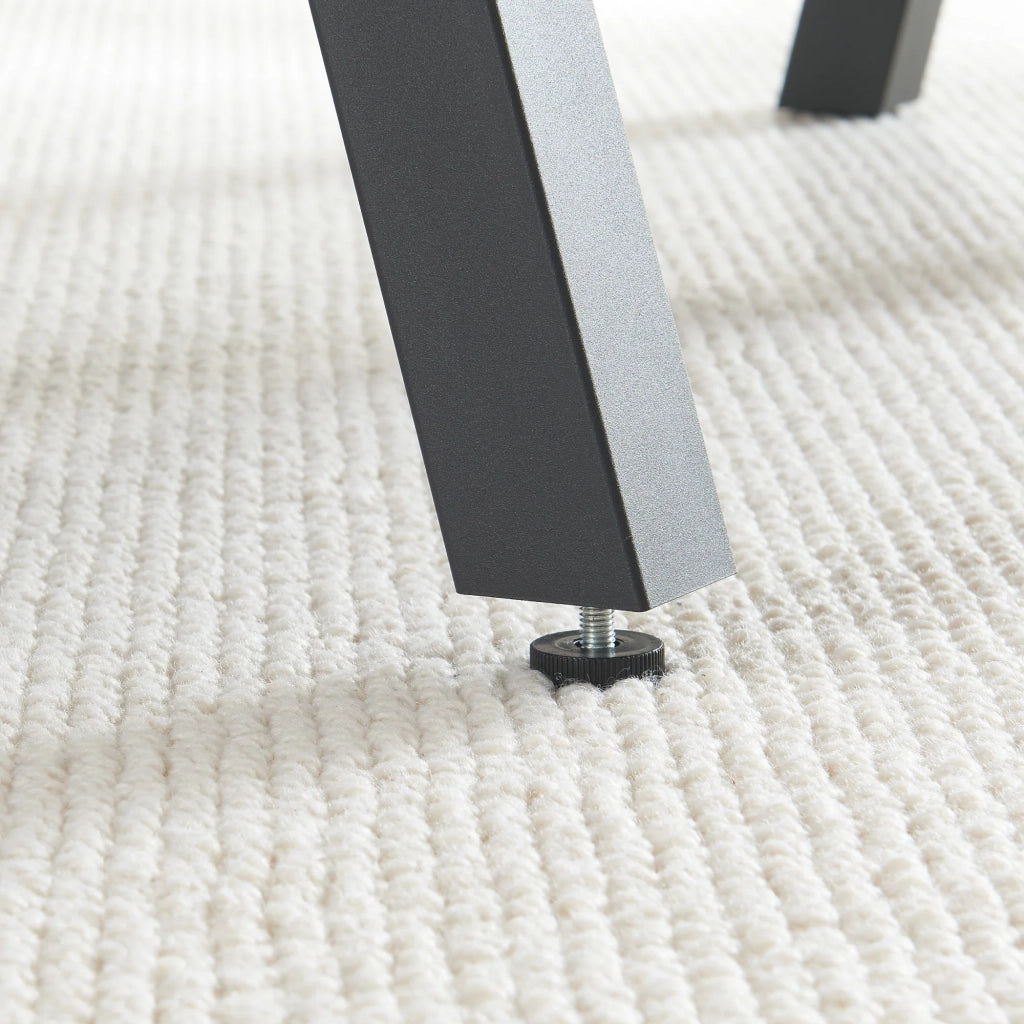 Set di 2 gambe per tavolo da arredamento moderno design originale fai da te acciaio 72 x 70 cm nero 03_0009669